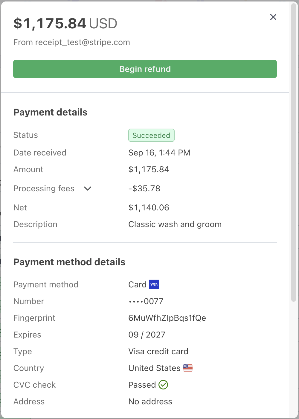The refund flow is only enabled for FurEver admins