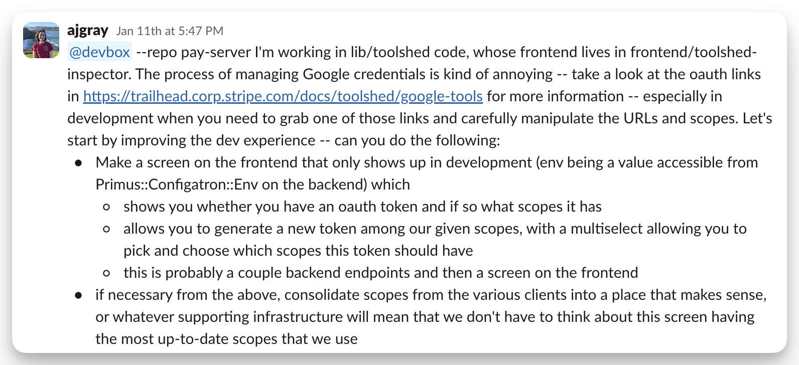 Slack 消息调用 Minion 运行