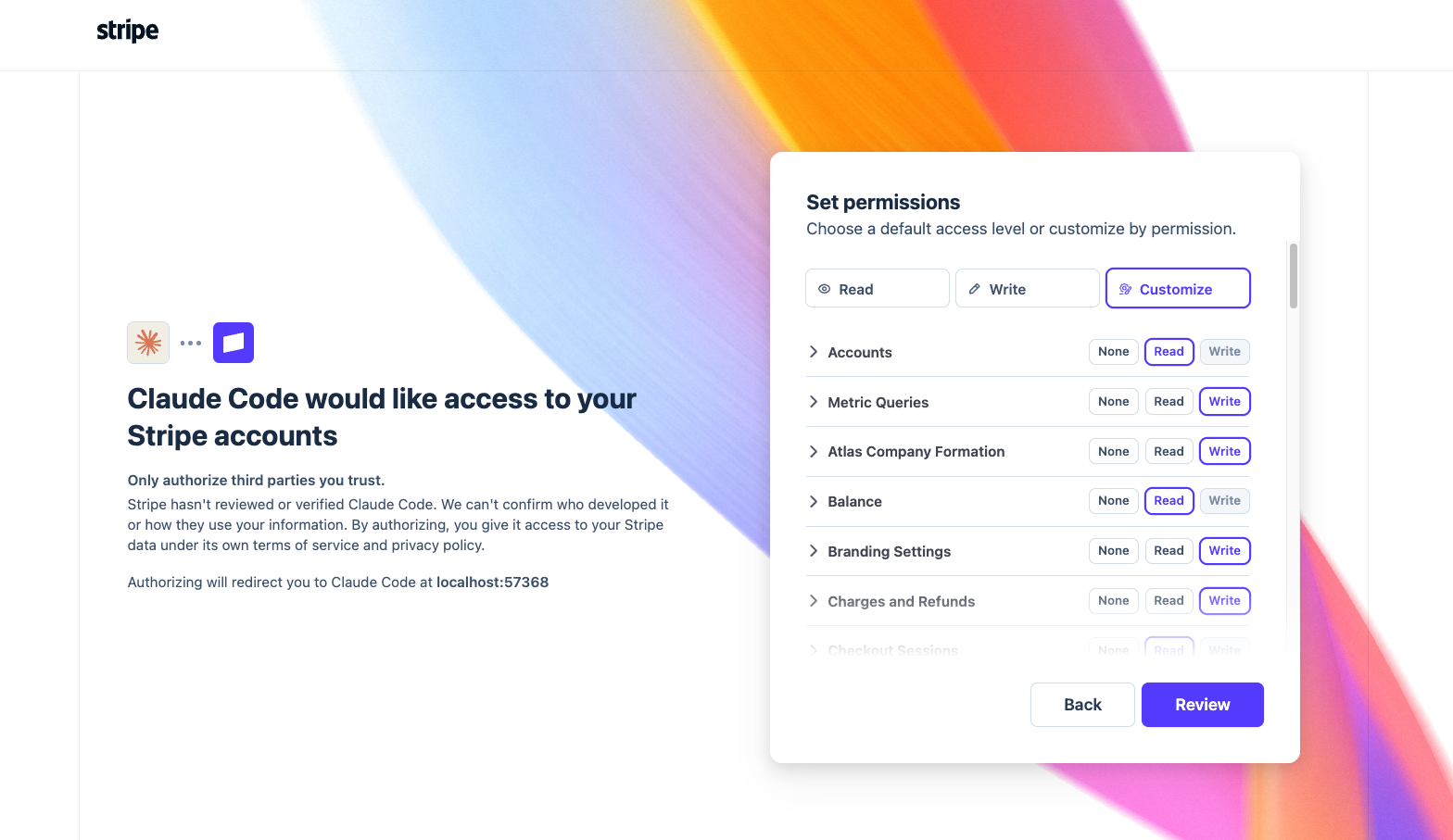 Adding Stripe's MCP to your client